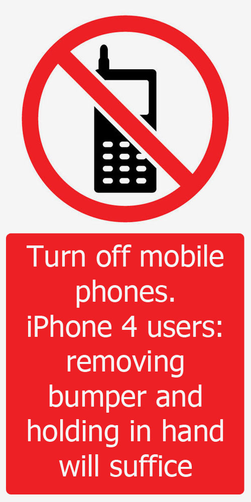iPhone 4 sign